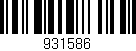 Código de barras (EAN, GTIN, SKU, ISBN): '931586'