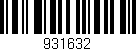 Código de barras (EAN, GTIN, SKU, ISBN): '931632'
