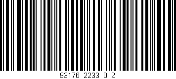 Código de barras (EAN, GTIN, SKU, ISBN): '93176_2233_0_2'
