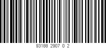 Código de barras (EAN, GTIN, SKU, ISBN): '93188_2907_0_2'