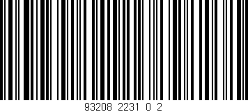 Código de barras (EAN, GTIN, SKU, ISBN): '93208_2231_0_2'
