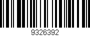 Código de barras (EAN, GTIN, SKU, ISBN): '9326392'