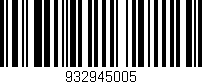 Código de barras (EAN, GTIN, SKU, ISBN): '932945005'