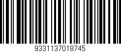 Código de barras (EAN, GTIN, SKU, ISBN): '9331137018745'