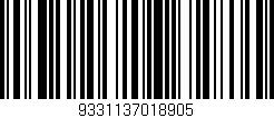 Código de barras (EAN, GTIN, SKU, ISBN): '9331137018905'