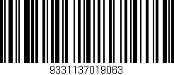 Código de barras (EAN, GTIN, SKU, ISBN): '9331137019063'