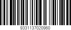 Código de barras (EAN, GTIN, SKU, ISBN): '9331137020960'