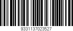 Código de barras (EAN, GTIN, SKU, ISBN): '9331137023527'