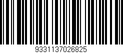 Código de barras (EAN, GTIN, SKU, ISBN): '9331137026825'