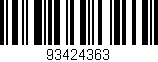 Código de barras (EAN, GTIN, SKU, ISBN): '93424363'