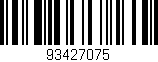 Código de barras (EAN, GTIN, SKU, ISBN): '93427075'