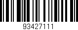 Código de barras (EAN, GTIN, SKU, ISBN): '93427111'
