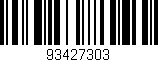 Código de barras (EAN, GTIN, SKU, ISBN): '93427303'