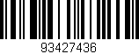 Código de barras (EAN, GTIN, SKU, ISBN): '93427436'