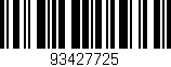 Código de barras (EAN, GTIN, SKU, ISBN): '93427725'