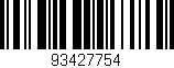 Código de barras (EAN, GTIN, SKU, ISBN): '93427754'