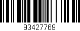 Código de barras (EAN, GTIN, SKU, ISBN): '93427769'