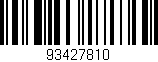 Código de barras (EAN, GTIN, SKU, ISBN): '93427810'