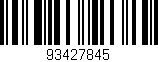 Código de barras (EAN, GTIN, SKU, ISBN): '93427845'