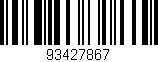 Código de barras (EAN, GTIN, SKU, ISBN): '93427867'