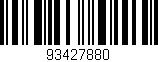Código de barras (EAN, GTIN, SKU, ISBN): '93427880'