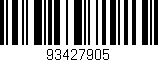 Código de barras (EAN, GTIN, SKU, ISBN): '93427905'