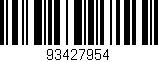 Código de barras (EAN, GTIN, SKU, ISBN): '93427954'