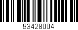 Código de barras (EAN, GTIN, SKU, ISBN): '93428004'