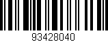 Código de barras (EAN, GTIN, SKU, ISBN): '93428040'