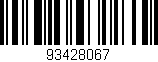 Código de barras (EAN, GTIN, SKU, ISBN): '93428067'