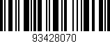 Código de barras (EAN, GTIN, SKU, ISBN): '93428070'