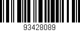 Código de barras (EAN, GTIN, SKU, ISBN): '93428089'