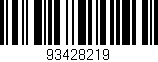 Código de barras (EAN, GTIN, SKU, ISBN): '93428219'