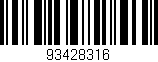 Código de barras (EAN, GTIN, SKU, ISBN): '93428316'