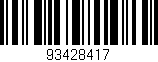 Código de barras (EAN, GTIN, SKU, ISBN): '93428417'