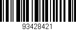Código de barras (EAN, GTIN, SKU, ISBN): '93428421'
