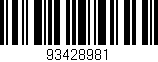 Código de barras (EAN, GTIN, SKU, ISBN): '93428981'