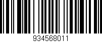 Código de barras (EAN, GTIN, SKU, ISBN): '934568011'