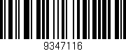 Código de barras (EAN, GTIN, SKU, ISBN): '9347116'