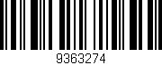 Código de barras (EAN, GTIN, SKU, ISBN): '9363274'