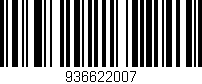 Código de barras (EAN, GTIN, SKU, ISBN): '936622007'