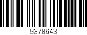 Código de barras (EAN, GTIN, SKU, ISBN): '9378643'