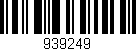 Código de barras (EAN, GTIN, SKU, ISBN): '939249'