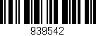 Código de barras (EAN, GTIN, SKU, ISBN): '939542'