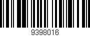 Código de barras (EAN, GTIN, SKU, ISBN): '9398016'