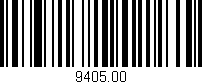 Código de barras (EAN, GTIN, SKU, ISBN): '9405.00'