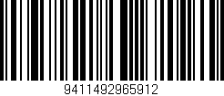 Código de barras (EAN, GTIN, SKU, ISBN): '9411492965912'