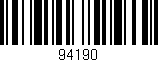 Código de barras (EAN, GTIN, SKU, ISBN): '94190'