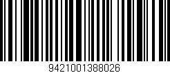 Código de barras (EAN, GTIN, SKU, ISBN): '9421001388026'
