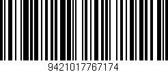 Código de barras (EAN, GTIN, SKU, ISBN): '9421017767174'